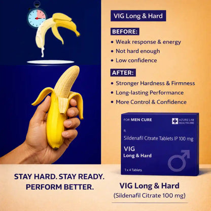 VIG LONG & HARD TABLET | PACK OF 15 | 60 TABLETS