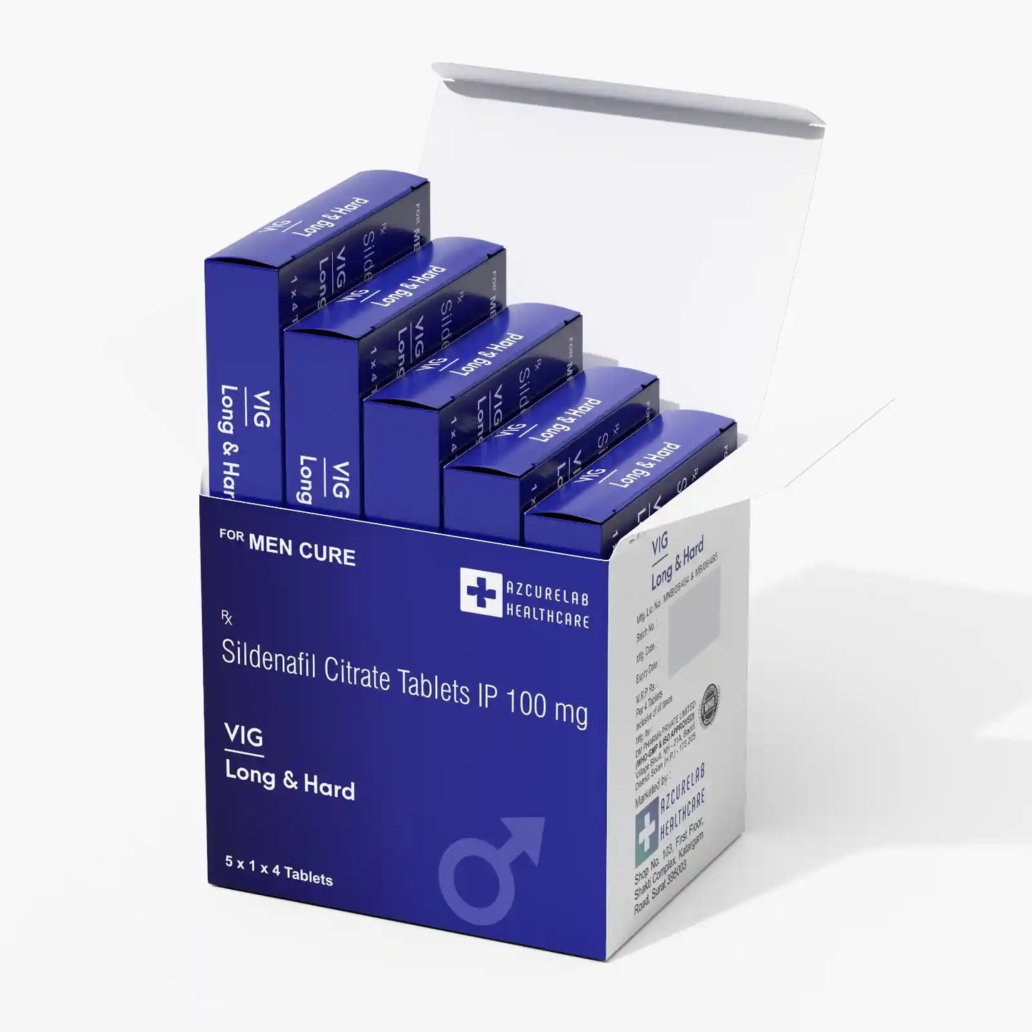 VIG LONG & HARD TABLET | PACK OF 15 | 60 TABLETS