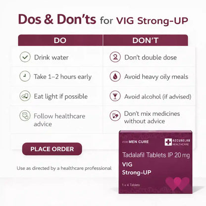 VIG STRONG-UP TABLET | PACK OF 15 | 60 TABLETS