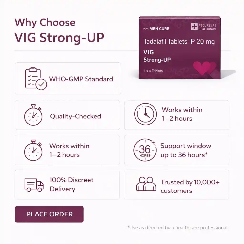 VIG STRONG-UP TABLET | PACK OF 15 | 60 TABLETS